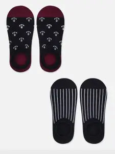 TOFFCRAFT Men Pack Of 2 Shoe Liner Socks