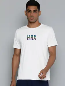 HRX by Hrithik Roshan Brand Logo Printed Rapid-Dry Sports T-shirt