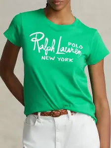 Polo Ralph Lauren Typography Printed Cotton T-Shirt