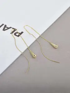Jewels Galaxy Gold-Plated Contemporary Drop Earrings
