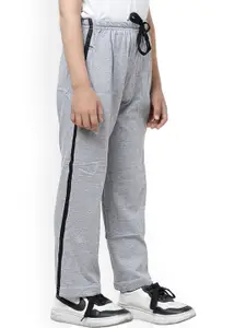IndiWeaves Boys Mid-Rise Regular-Fit Pure Cotton Track Pants