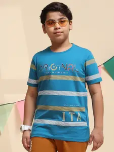 Monte Carlo Boys Striped Casual Knitted Pure Cotton T-shirt