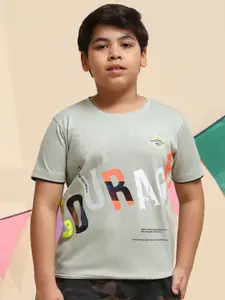 Monte Carlo Boys Typography Printed Cotton T-shirt