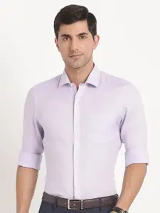 Turtle Modern Slim Fit Opaque Pure Linen Formal Shirt