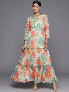 Varanga Floral Printed Maxi Dress
