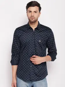 FirstKrush Slim Fit Micro Ditsy Printed Cotton Casual Shirt