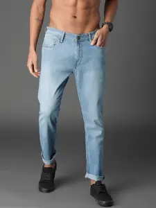 Roadster Men Blue Cropped Slim Fit Mid-Rise Clean Look Stretchable Jeans