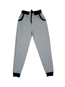 IndiWeaves Boys Mid-Rise Pure Cotton Joggers