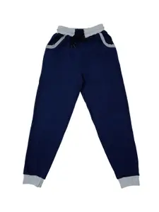 IndiWeaves Boys Mid-Rise Pure Cotton Joggers