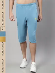 VIMAL JONNEY Men Pack of 2 Regular Fit Cotton Sports Shorts