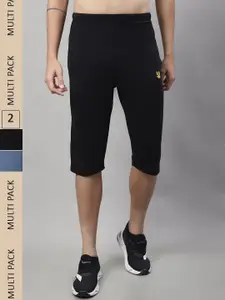 MACK JONNEY Men Pack Of 2 Cotton Sports Shorts