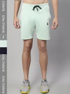 VIMAL JONNEY Men Pack Of 2 Cotton Shorts