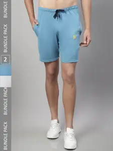 VIMAL JONNEY Men Pack Of 2 Mid-Rise Casual Cotton Shorts