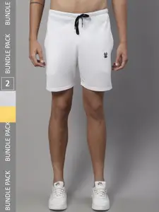 VIMAL JONNEY Pack Of 2 Men Mid Rise Cotton Sports Shorts
