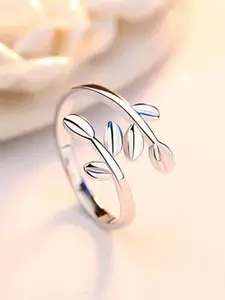 MYKI Silver-Plated Adjustable Finger Ring