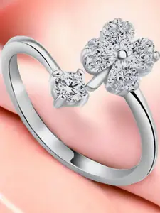 MYKI Silver Plated Stainless Steel Finger Ring