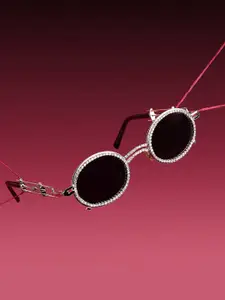 HAUTE SAUCE by  Campus Sutra HAUTE SAUCE by Campus Sutra Women Oval Sunglasses With UV Protected Lens SS23_HSSG2229