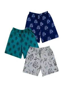 IndiWeaves Girls Pack of 3 Printed Shorts