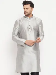 VASTRAMAY Mandarin Collar Straight Kurta