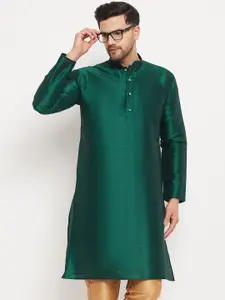 VASTRAMAY Mandarin Collar Straight Kurta