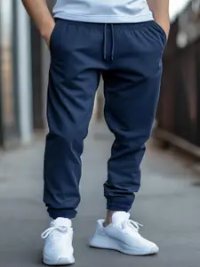 NOBERO Men Mid-Rise Cotton Joggers