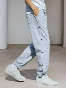 NOBERO Men Mid-Rise Cotton Joggers