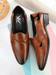 VIV Men Textured Shoe-Style Sandals