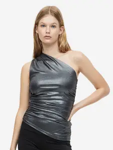 H&M Gathered One-Shoulder Top
