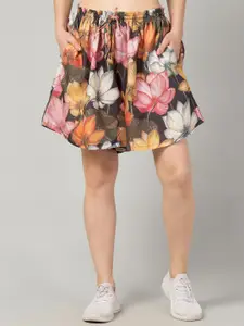 FFLIRTYGO Women Floral Printed Loose Fit Shorts