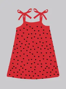A.T.U.N. Girls Polka Dot Print A-Line Dress