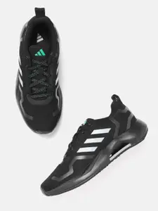 ADIDAS Men Woven Design Rapide Running Shoes with Striped Detail