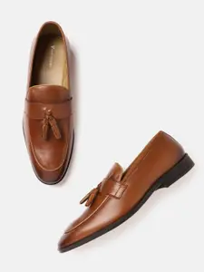 Van Heusen Men Textured Slip-On Formal Shoes