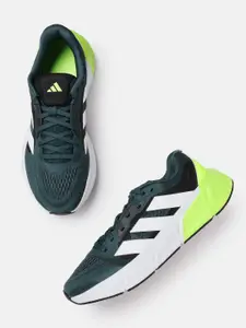 ADIDAS Men Woven Design Questar 2 Running Shoes with Striped Detail