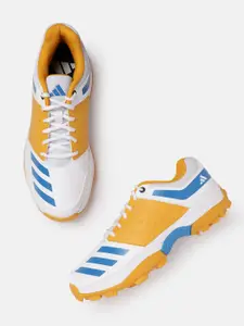 ADIDAS Men Colourblocked Round-Toe CriNU 23 Cricket Shoes with Striped Detail