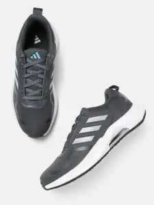 ADIDAS Men Woven Design Rapide Run Running Shoes with Striped Detail