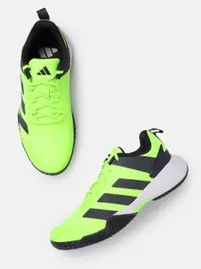 ADIDAS Men Woven Design Tenis Top Tennis Shoes with Striped Detail