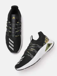 ADIDAS Men Woven Design Run In tech Running Shoes with Striped Detail
