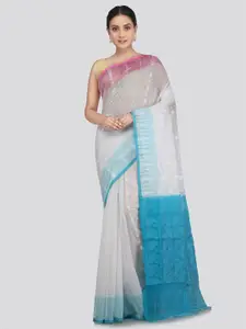 PinkLoom Woven Design Pure Cotton Jamdani Saree