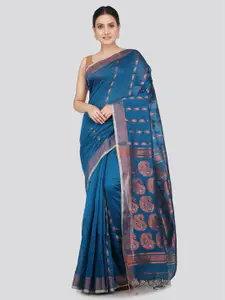 PinkLoom Woven Design Zari Saree