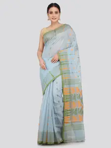 PinkLoom Woven Design Pure Cotton Jamdani Saree