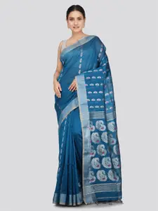 PinkLoom Woven Design Cotton Silk Saree
