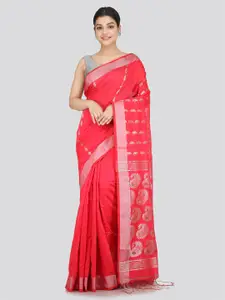 PinkLoom Woven Design Handloom Saree