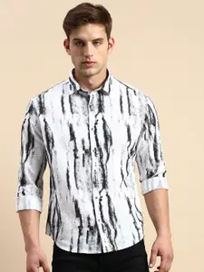 SHOWOFF Comfort Abstract Printed Cotton Casual Shirt