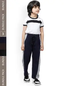 IndiWeaves Boys pack Of 3 Pure Cotton Track Pants