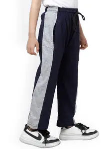 IndiWeaves Boys Side Striped Pure Cotton Track Pants