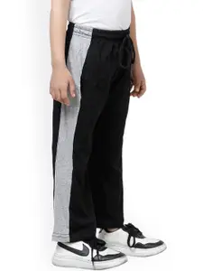 IndiWeaves Boys Mid-Rise Pure Cotton Track Pants