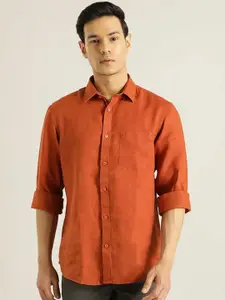 Indian Terrain Chiseled Slim Fit Pure Linen Casual Shirt