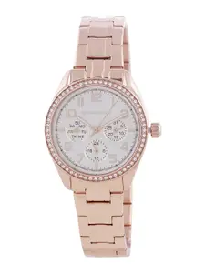 GIORDANO Women Silver-Toned Multifunction Analogue Watch 2880-55