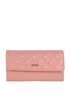 Mochi Women Quilted PU Three Fold Wallet