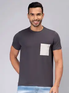 PEPLOS Round Neck Cotton T-shirt
